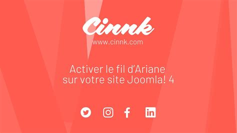 Joomla 4 Activer Le Fil D Ariane Sur Votre Site Web YouTube