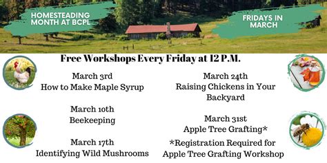 Buchanan County Public Library Homesteading Month At BCPL 8 4 In JPEG