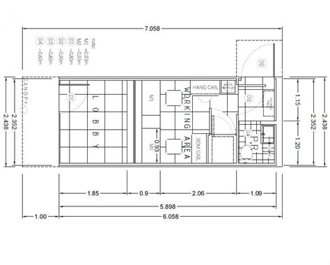 Container Van Floor Plan