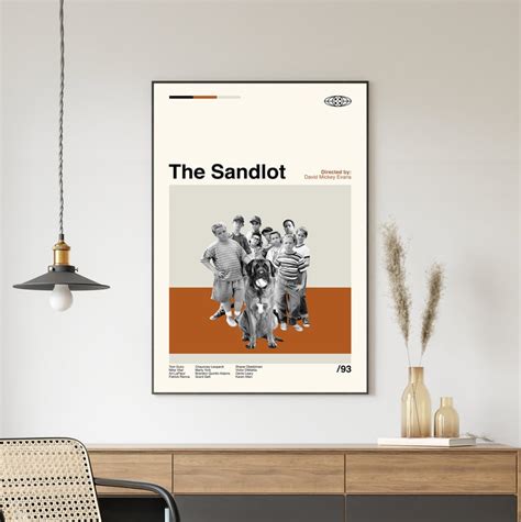 The Sandlot Movie Poster, the Sandlot Print, Minimalist Poster, Retro ...