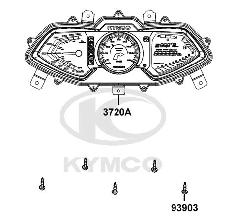 Kymco New Downtown 350i ABS Noodoe E4 Tachometer Ersatzteile