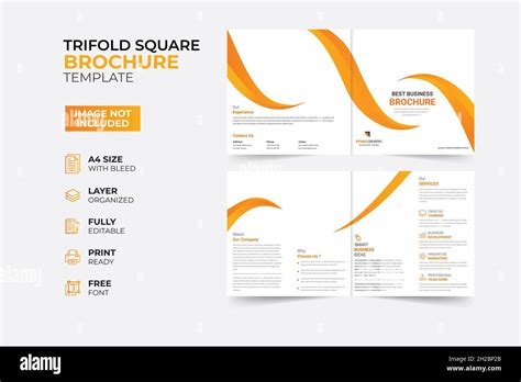 Modern Creative Bifold Trifold Brochure Template Pages Pages