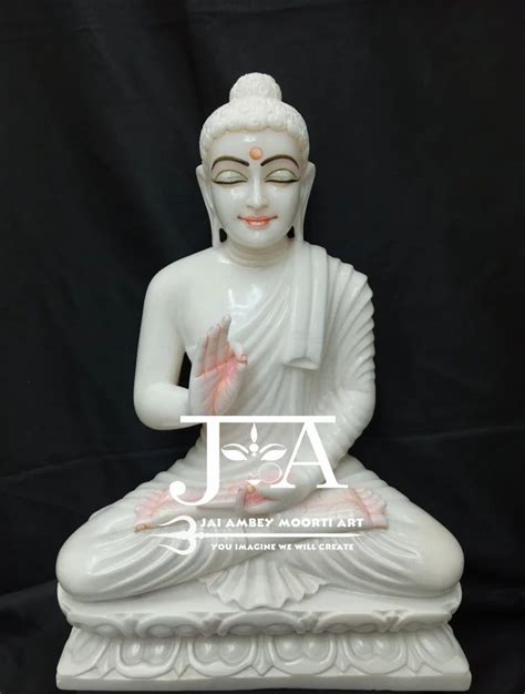 Handmade White Marble Buddha Statue Home At Rs 45000 In Jaipur ID