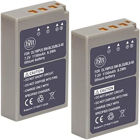 Amazon BM Premium BLS 5 BLS 50 PS BLS5 Battery For Olympus OM 5