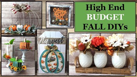 High End Fall Wood Diys Dollar Tree Fall Diys Budget