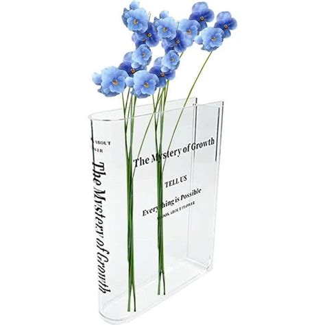 Vase De Livre Pour Fleur Vase Livre Transparent Vases Floraux Vase