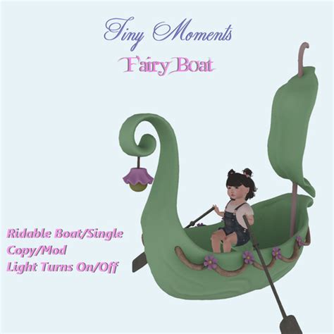 Second Life Marketplace - [Tiny Moments]- Fairy Boat