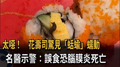 太噁！ 花壽司驚見「蛞蝓」蠕動 名醫示警：誤食恐腦膜炎死亡－民視新聞 Youtube