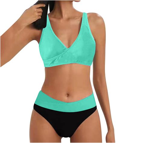 BUIgtTklOP Swimsuits For Women 2024 Clearance Women S New Split Swimsuit Casual Bikini Swimsuit