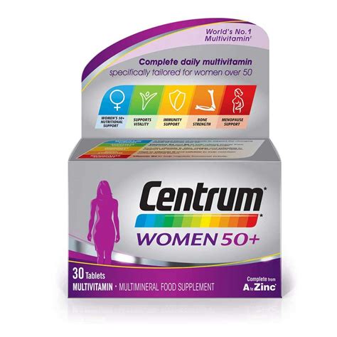 Centrum Women 50 Multivitamin 30 Pack Multivitamin Tablets