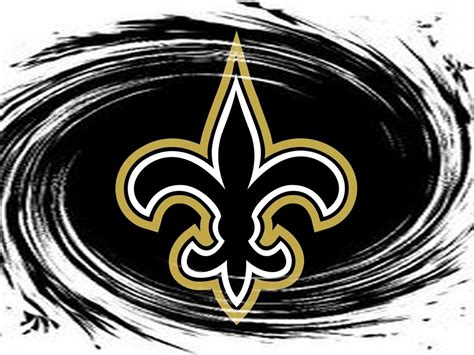 Nfl New Orleans Saints Logo Whirlpool Black 1600x1200 Desktop Nfl