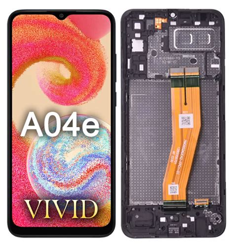 Tela LCD Display Frontal Para Samsung Galaxy A04E Vivid Aro Cell