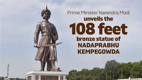 Prime Minister Narendra Modi unveils the 108 feet bronze statue of ...