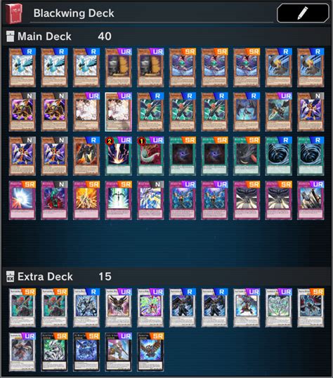 Help with Blackwing deck. : r/masterduel