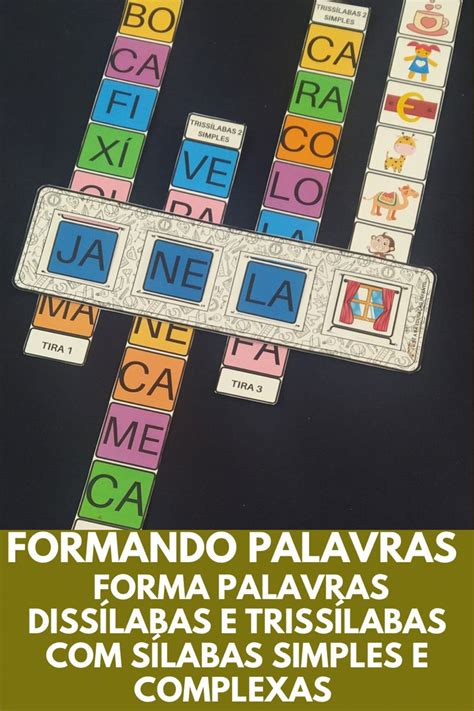 Formando Palavras Com Silabas Simples - Formando palavras com silabas | Formação de palavras, Palavras ...