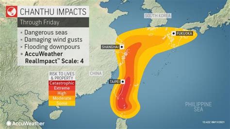 Typhoon Chanthu Philippines West Pacific China Taiwan