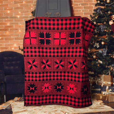 Red N Black Buffalo Plaid Quilt Kit Runmdeal