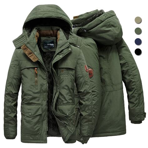 Chaqueta De Forro Polar Para Hombre Parka Con Capucha Para Exteriores