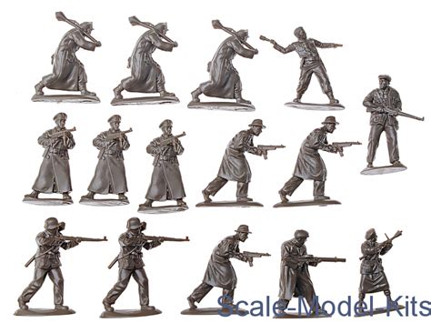 German Volkssturm Defenders Wwii Mars Figures Plastic Scale Model Kit