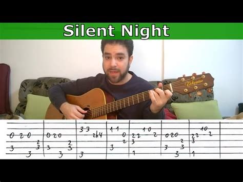 Free Video Fingerstyle Tutorial Silent Night Guitar Lesson From