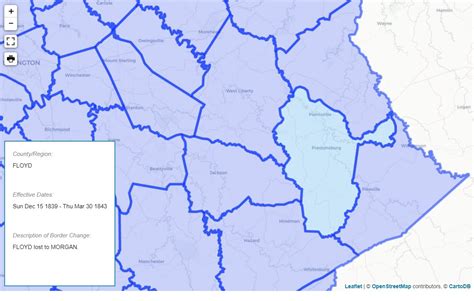 Kentucy History: Floyd County Boundary Changes