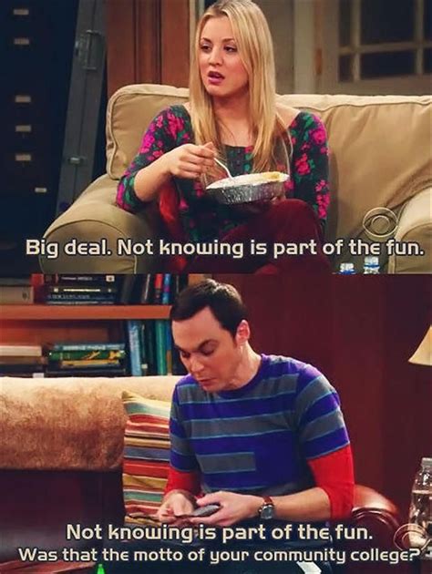 One Of My Favorite Sheldon Quotes From The Show Bigbang Sheldon