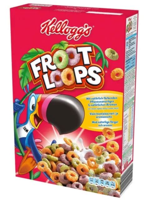 Kelloggs Froot Loops Sweetened Rare Multi Grain Cereal 375g Natural