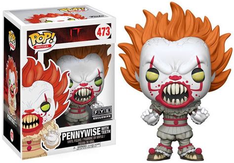 Funko It Movie 2017 Pop Movies Pennywise With Teeth Exclusive Vinyl Figure 473 Yellow Eyes Toywiz