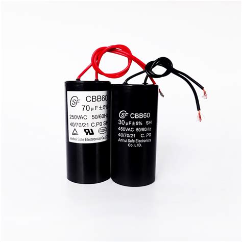 Cbb60 Capacitor 250vac 70ufac Motor Capacitor Safe