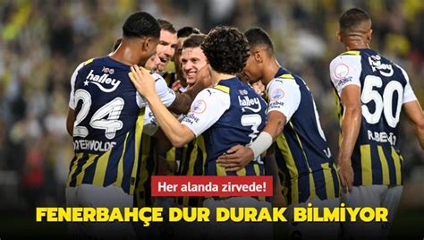 Her alanda zirvede Fenerbahçe dur durak bilmiyor