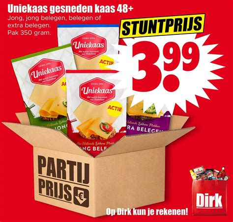 Uniekaas Gesneden Kaas Aanbieding Bij Dirk Folders Nl