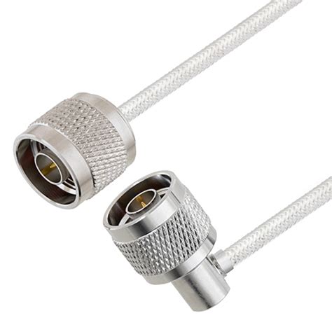 N Male To N Male Right Angle Cable Assembly Using LC141TB Coax 6 FT