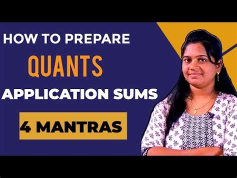 Mantras Quants Application Sums Preparation Strategy Youtube