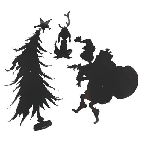 Dr Seuss The Grinch Large Silhouette Wall Cutouts Oriental Trading