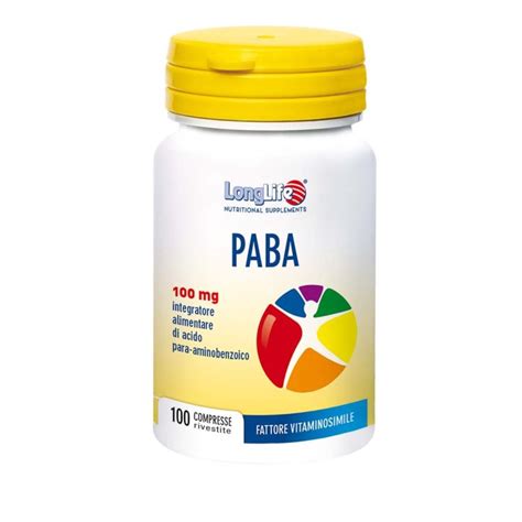 PABA 100mg LongLife 100 Coated Cpr - Loreto Pharmacy