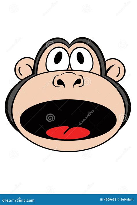 Cute Monkey Cartoon Face