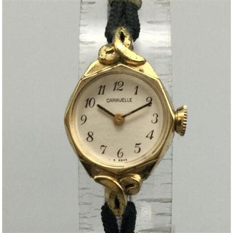 Caravelle Accessories Vtg Caravelle Bulova Watch Women Gold Tone