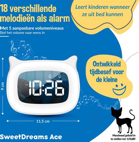 Sweetdreams Ace Wit Slaaptrainer Kinderen Slaapwekker Met Liedjes