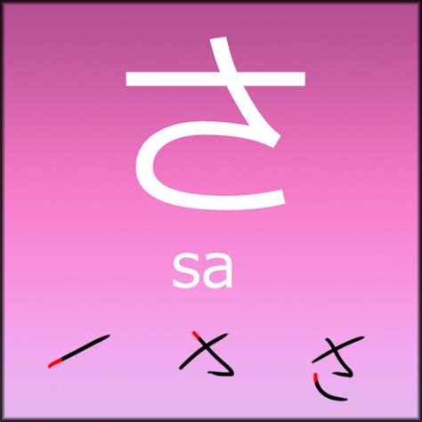 Hiragana - Sa by LearningJapanese on DeviantArt