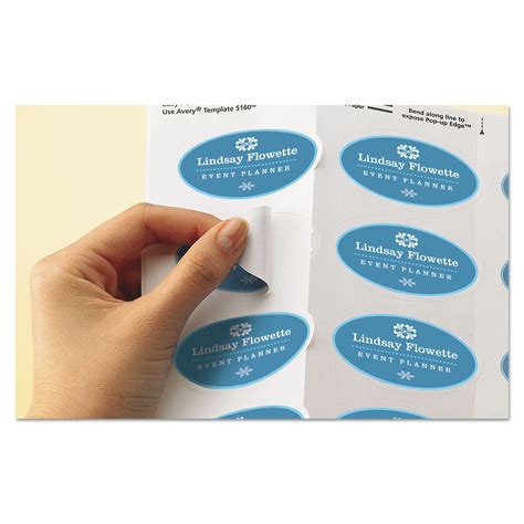 Ave22804 Avery Oval True Print Easy Peel Labels Zuma