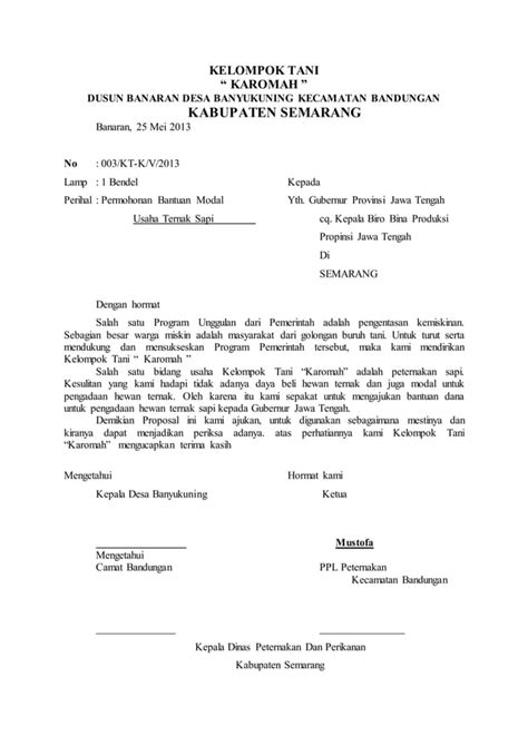 Proposal Permohonan Bantuan Modal Usaha Pdf