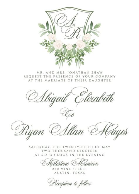 Traditional Wedding Invitations Jenniemarieweddings