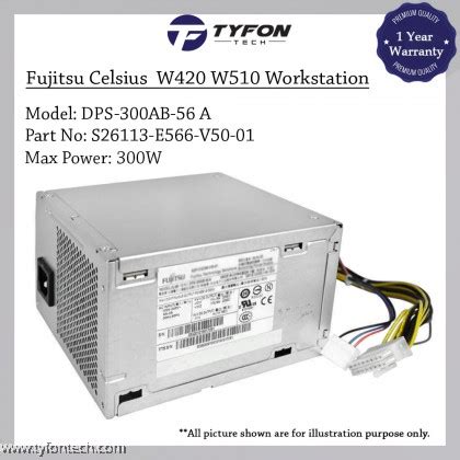 Fujitsu Celsius W420 W510 W520 W530 W550 Workstation Power Supply PSU