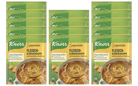 KNORR Suppenliebe Fleischklößchen Suppe leckere Nudelsuppe mit