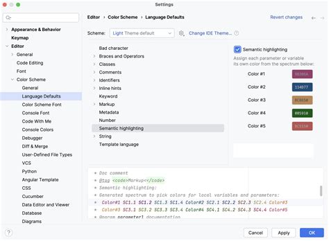 Colors And Fonts Pycharm Documentation