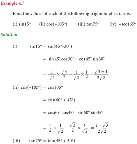 Trigonometric Ratios Of Compound Angles Definition Formula Solved