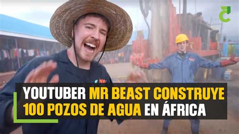 Youtuber Mr Beast construye 100 pozos de agua en África