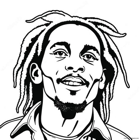 Bob Marley Coloring Page