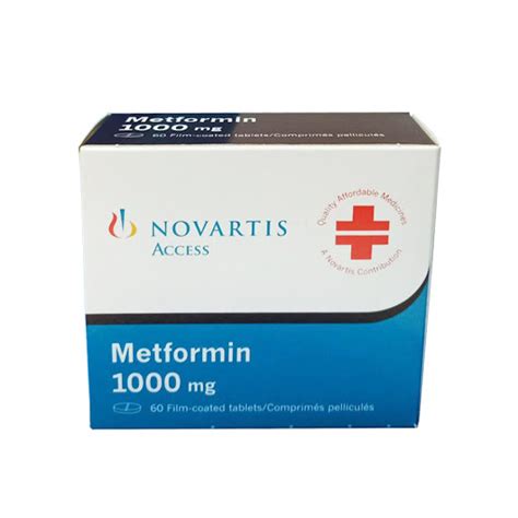 Metformina Novartis 1000mg 60 Comprimidos Novartis