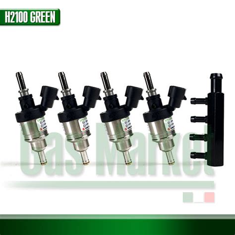 Hana H2001 Greenred 12v Injector Set 4 Cyl Hose Type Th